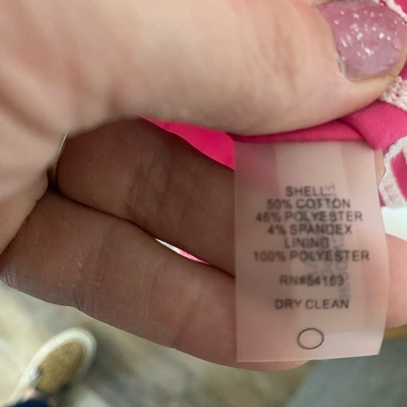 Ladies, size 12, Tommy Hilfiger, pink and white dress - Picture 5 of 7